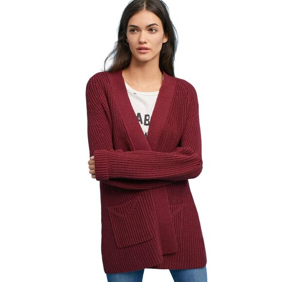 Anthropologie Knitted & Knotted Posie Cardigan Womens Size M Heavy Cabin Wool - Picture 1 of 10